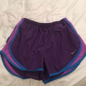 Nike Dri-Fit Size M Purple running shorts